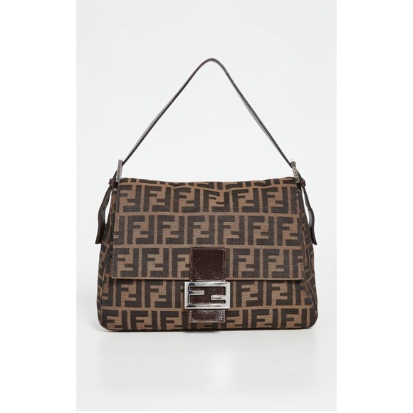 FENDI MAMA FOREVER ZUCCA CANVAS SHOULDER BAG BUM BAG EUC - Picture 10 of 12